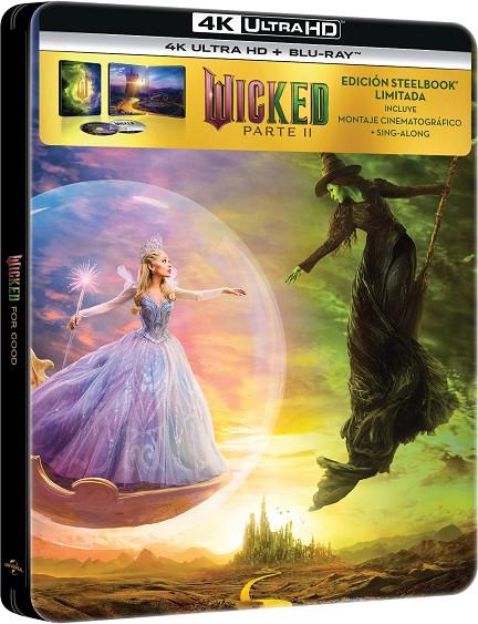 Wicked: Parte II (+ Blu-Ray) Ed. Steelbook - 4K UHD | 8414533148375 | Jon M. Chu