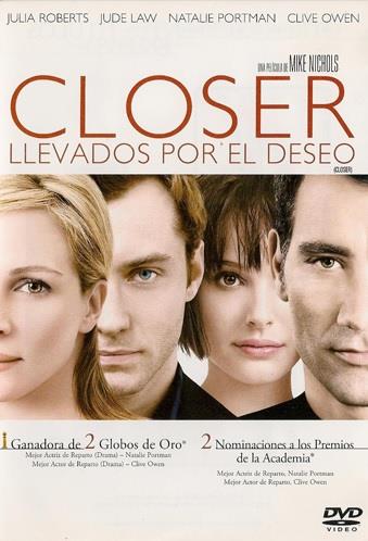 Closer (Cegados por el Deseo) - DVD | 8414533028776 | Mike Nichols