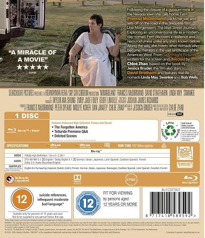 Nomadland - Blu-Ray | 8717418589592 | Chloé Zhao