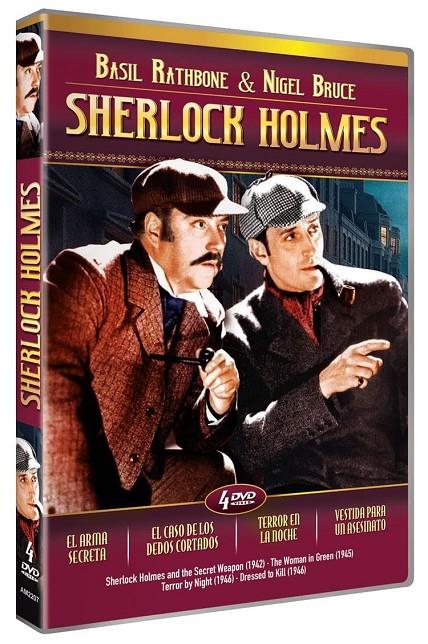 SHERLOCK HOLMES (ARMA SECRETA/CASO DE LOS DEDOS CORTADOS/TERROR EN LA NOCHE/VESTIDA PARA UN ASE - DVD | 7427252705386