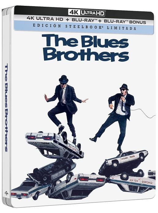 Granujas A Todo Ritmo (The Blues Brothers) Ed. Steelbook (+ Blu-Ray + Bonus) - 4K UHD | 8414533147484 | John Landis