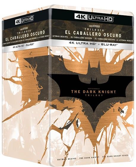 El Caballero Oscuro. Trilogía (+ Blu-Ray) Ed. Steelbook - 4K UHD | 8414533145008 | Cristopher Nolan