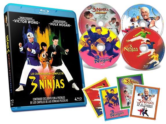 Cuatrilogia Tres Pequeños Ninjas (con 4 Postales exclusivas) - Blu-Ray | 8436558205642 | Jon Turteltaub, Charles T. Kanganis, Shin Sang-ok, Sean McNamara