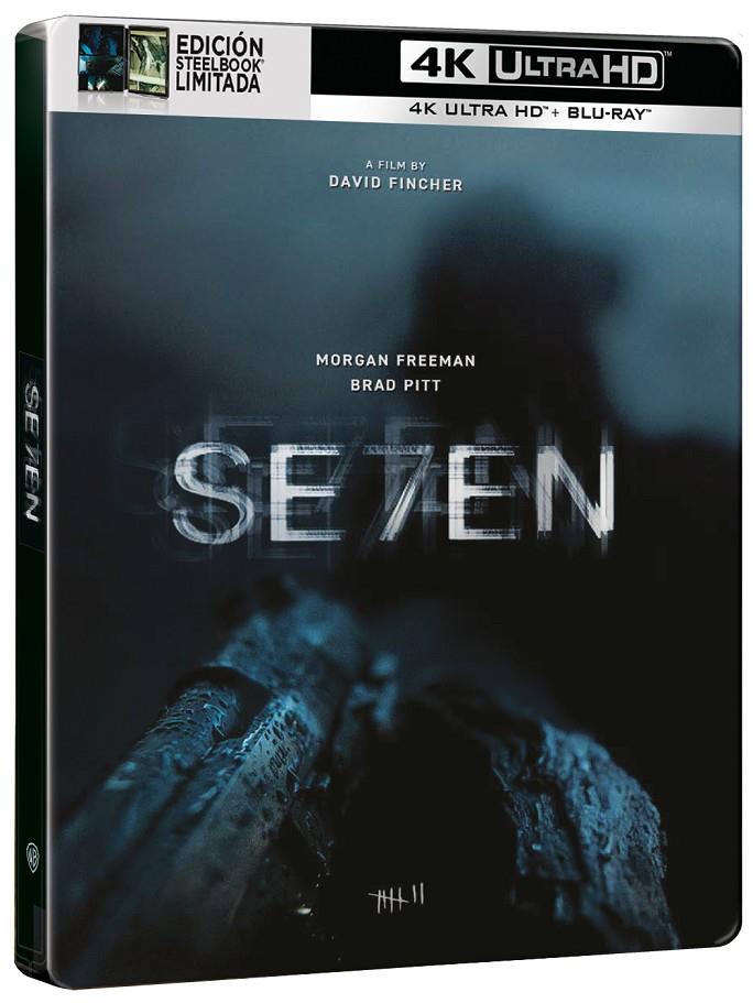 Seven (+ Blu-Ray). Ed. Steelbook - 4K UHD | 8414533147491 | David Fincher