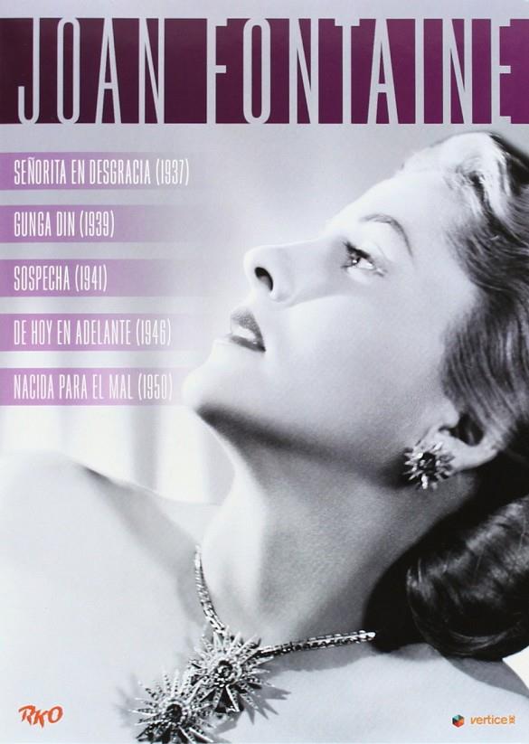 Joan Fontaine (Señorita en desgracia, Gunga Din, Sospecha, De hoy en adelante, Nacida para el mal) - DVD | 8420172060848