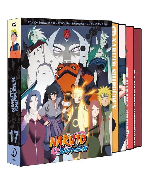 Naruto Shippuden Box 17 424 a 461 (38 episodios) - DVD | 8424365729086