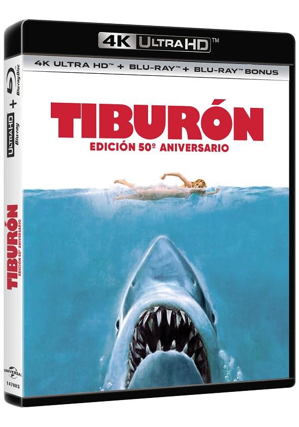 Tiburón (+ Blu-Ray) Ed. 50 Aniversario - 4K UHD | 8414533147880 | Steven Spielberg