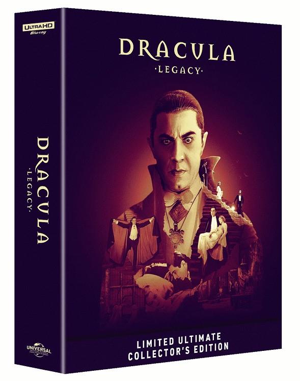 Dracula: Complete Legacy Collection( Limited Ultimate Collectors Edition 4K  + Blu-Ray) - 4K UHD | 5061088921255 | Tod Browning, Lambert Hillyer, Robert Siodmak, Erle C. Kenton, Charles T. Barton