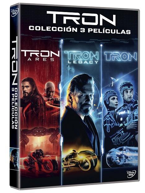 Tron Pack 3 películas: Tron / Tron: Legacy / Tron: Ares - DVD | 8421394600645 | Steven Lisberger, Joseph Kosinski, Joachim Rønning