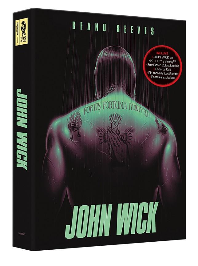 John Wick 1 (Otro Día para Matar) (+Blu-Ray) Ed. Titans Of Cult Steelbook - 4K UHD | 8421394301474 | Chad Stahelski, David Leitch