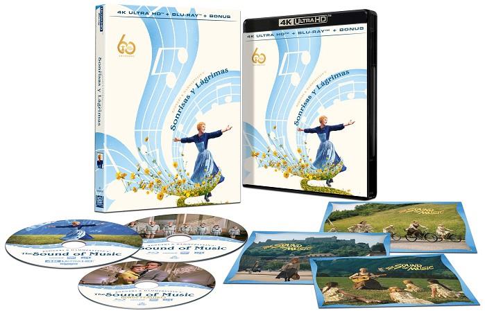 Sonrisas y Lagrimas (Ed. 60 Aniversario) (The Sound of Music)  (4K UHD + Blu-ray + Blu-ray Extras + 3 Postales) - 4K UHD | 8421394803565 | Robert Wise