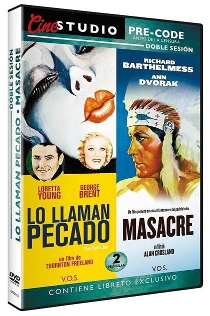 Lo Llaman Pecado + Masacre (V.O.S.E.) - DVD | 8436022232815 | Thornton Freeland, Alan Crosland