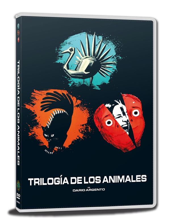 La trilogía de los animales: El Pájaro de las Plumas de Cristal + El Gato de las Nueve Colas + 4 Moscas sobre Terciopelo Gris - DVD | 8429987408142 | Dario Argento