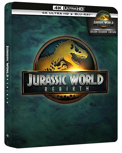 Jurassic World: El Renacer (+ Blu-Ray) Ed. Steelbook Logo - 4K UHD | 8414533146340 | Gareth Edwards