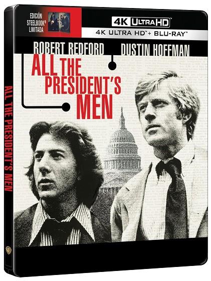 Todos Los Hombres Del Presidente (+ Blu-Ray) Ed. Steelbook - 4K UHD | 8414533148597 | Alan J. Pakula