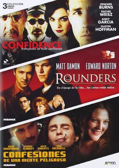 Confidence + Rounders + Confesiones de una mente peligrosa - DVD | 8435153743160
