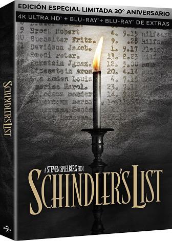 La Lista de Schindler (+ Blu-Ray) Ed. Steelbook - 4K UHD | 8414533139458 | Steven Spielberg