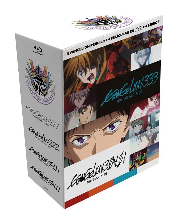 Evangelion Rebuild 1.11, 2.22, 3.33, 3.0+1.11 Colección completa de películas - Blu-Ray | 8424365732864 | Hideaki Anno, Masayuki, Kazuya Tsurumaki, Masayuki