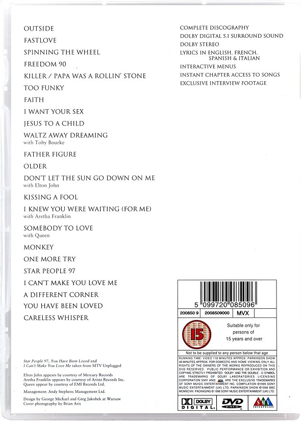 その他 Ladies &amp; Gentleman the Songs of e Michael [DVD] El Jorobado De Notre Dame DVD George Michael - Ladies