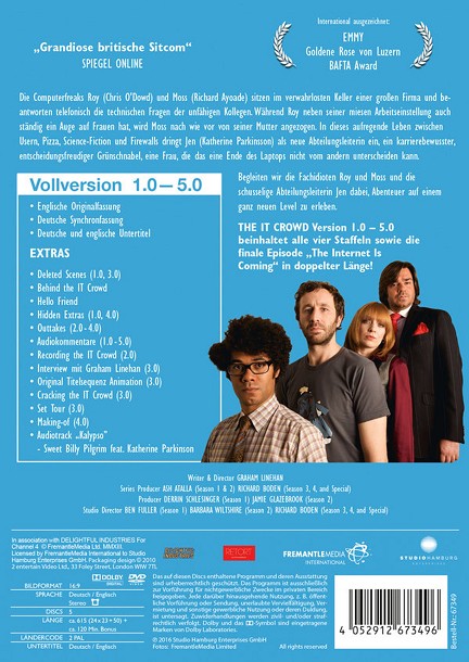 The IT Crowd - Version 1.0 - 5.0 (VOSI) - DVD | 4052912673496