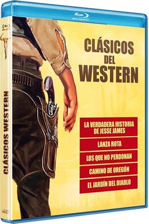 Clásicos Del Western (Pack: La Verdadera Historia de Jesse James / Lanza Rota / Los que no Perdonan / Camino de Oregón / El Jardín del Diablo) - Blu-Ray | 8421394414839 | Varios