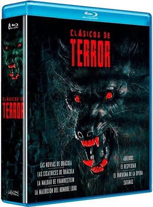 Clásicos Del Terror (Pack: Satanas / Fantasma de la Opera / Novias de Dracula / Maldicion del Hombre Lobo / Maldad de Frankestein / Cicatrices de Drac - Blu-Ray | 8421394415744 | Varios