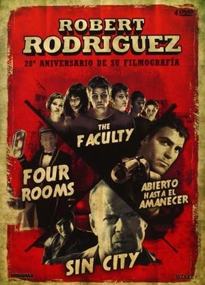 Four Rooms + Abierto Hasta El Amanecer + The Faculty + Sin City - DVD | 8435153746888 | Allison Anders, Alexandre Rockwell, Robert Rodriguez, Quentin Tarantino, Frank Miller