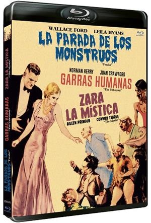 La Parada De Los Monstruos (Freaks) + Garras Humanas + Zara La Mística - Blu-Ray | 8436555539764 | Tod Browning