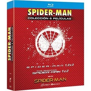 Pack Spider-Man (Spider-Man 1, 2, 3 + The Amazing Spider-man 1 - 2 + Spider-Man Homecoming) - Blu-Ray | 8414533117289