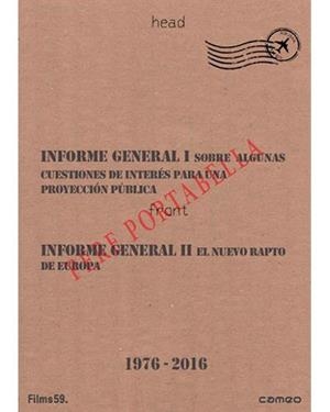 Informe General I y II (1976 -2016) - DVD | 8436564160928 | Pere Portabella