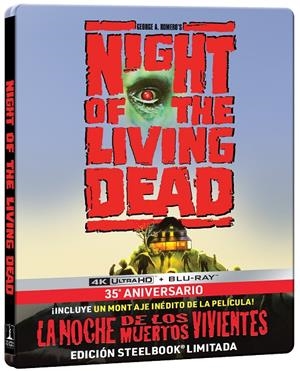 La Noche de los Muertos Vivientes 1990 (+ Blu-Ray) Ed. Steelbook - 4K UHD | 8414533146661 | Tom Savini