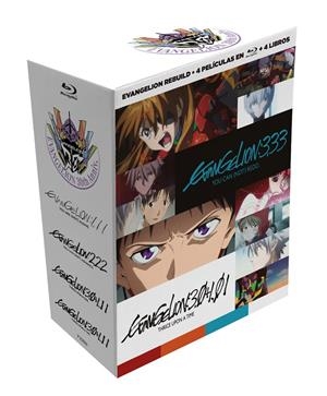 Evangelion Rebuild 1.11, 2.22, 3.33, 3.0+1.11 Colección completa de películas - Blu-Ray | 8424365732864 | Hideaki Anno, Masayuki, Kazuya Tsurumaki, Masayuki